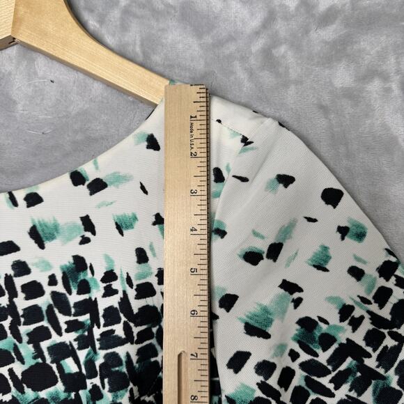 Brooks Brothers Dress Womens 6 Short Sleeve Fitted Printed Sheath Work Office - Picture 14 of 15